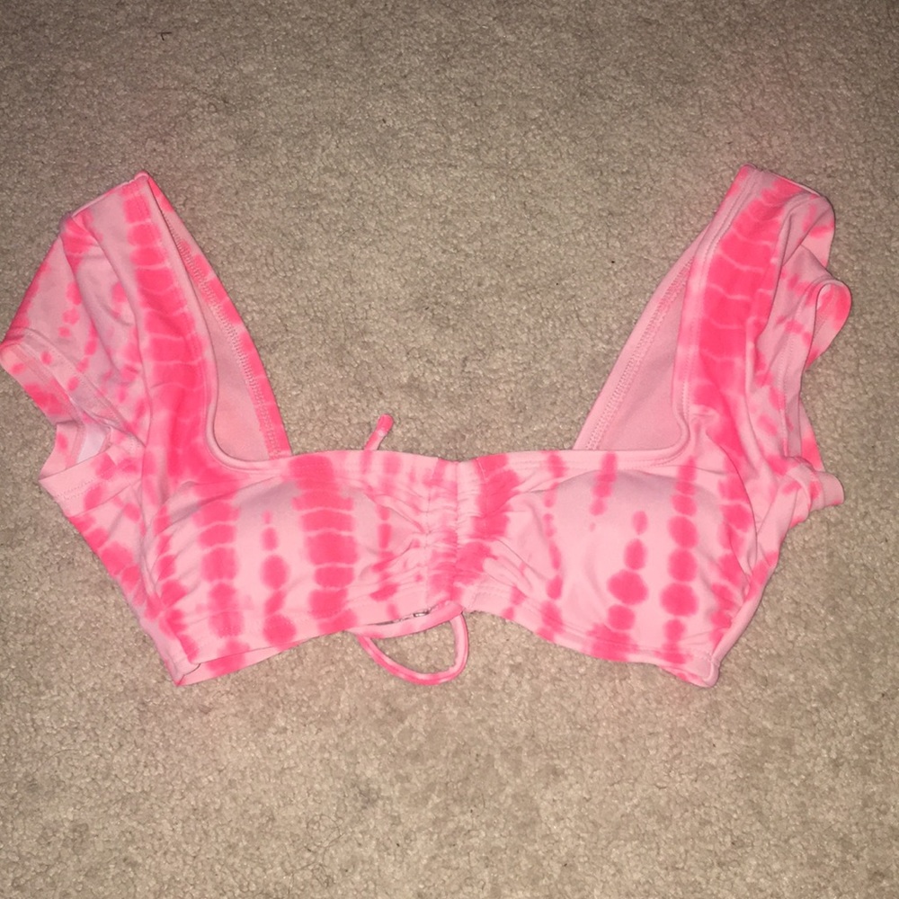 pink/orange bathing suit top